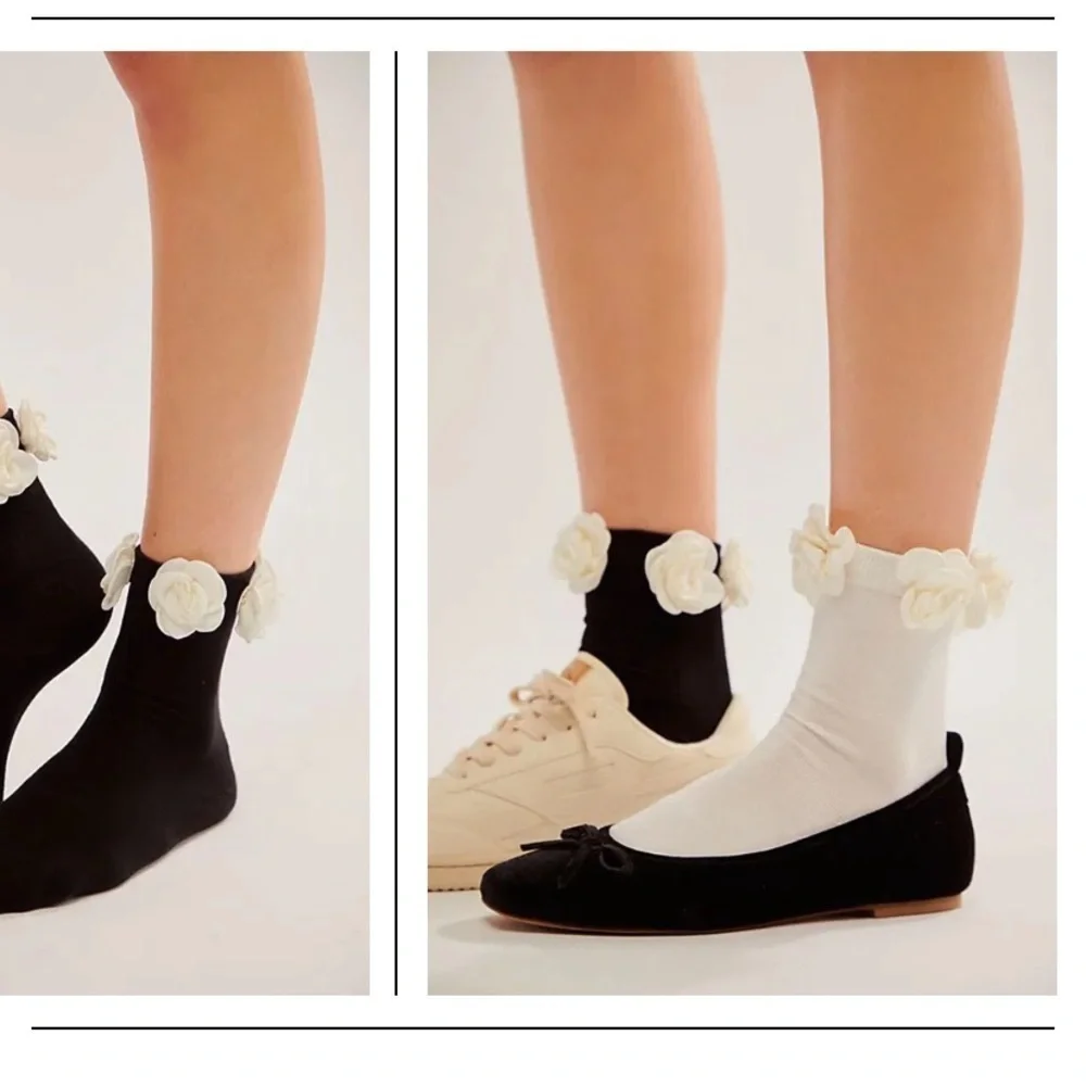 Free People Paris Rose Socks Casa Clara One size New